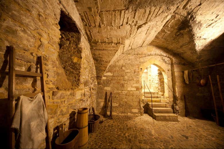 Uno dei tunnel sotterranei di Praga