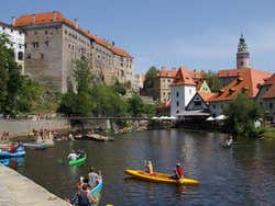 Český Krumlov in estate
